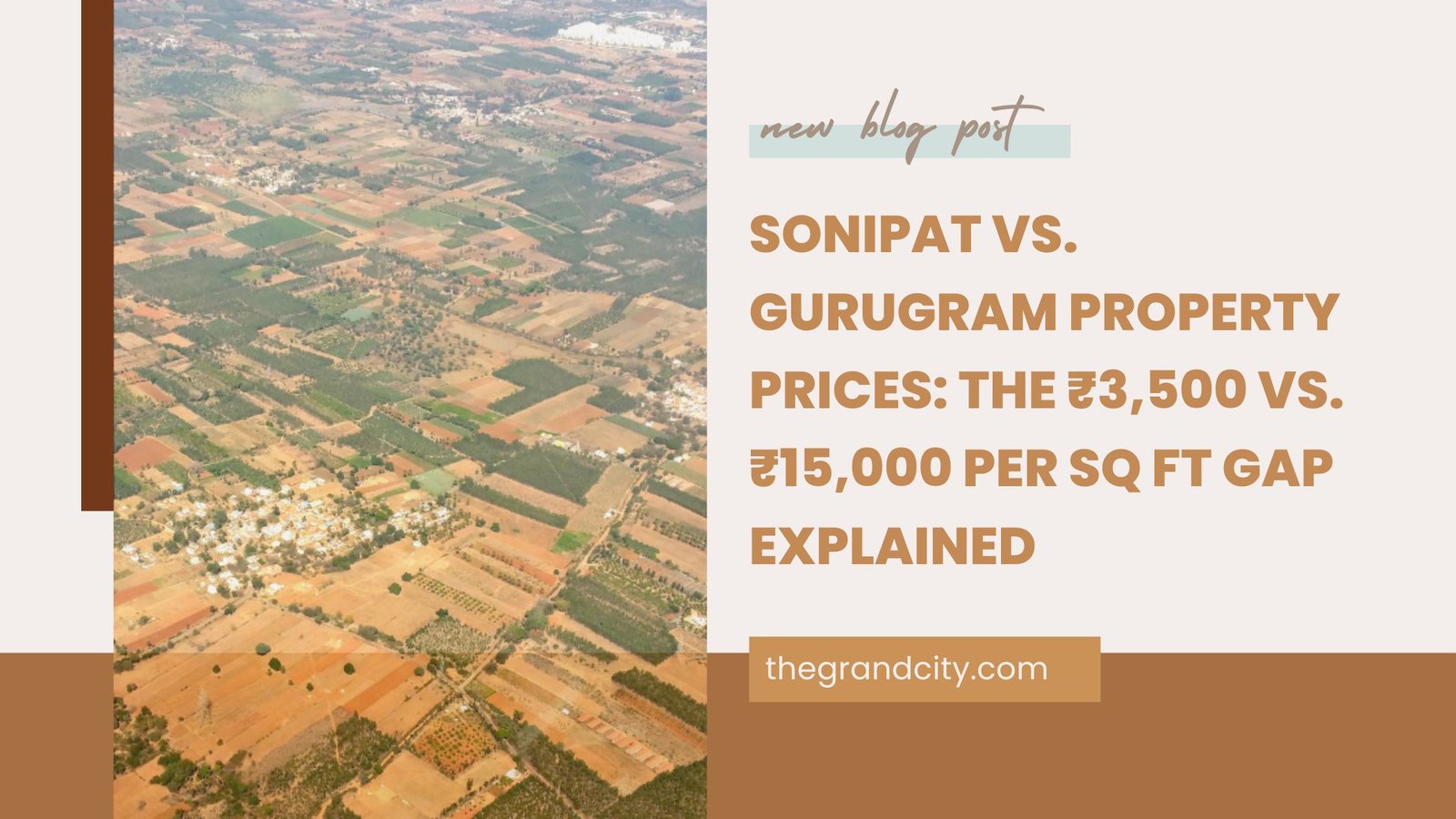 Sonipat vs Gurugram property prices