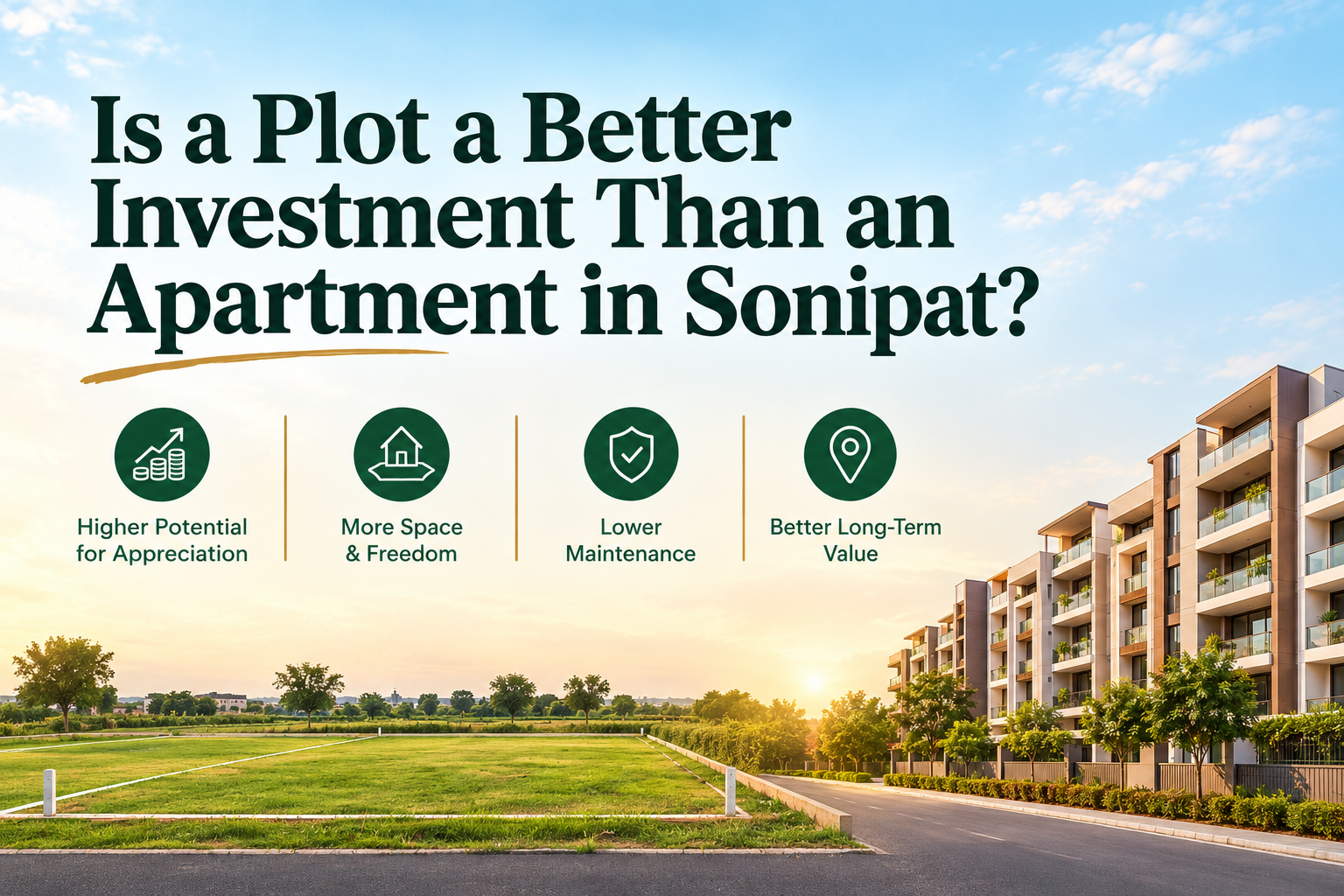 Plot vs Apartment in Sonipat: Which Investment Wins?